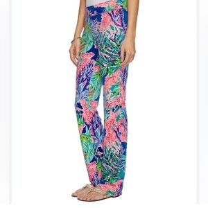 Lilly Pulitzer, Multi Fan Club Print, Jordynne Velour Pants